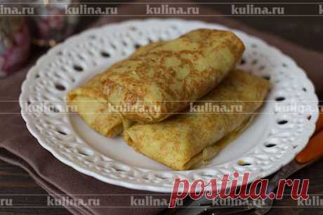 Постные блины с картофельной начинкой – рецепт приготовления с фото от Kulina.Ru