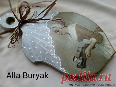 Декупаж. Мини МК &quot;Имитация вуали&quot;