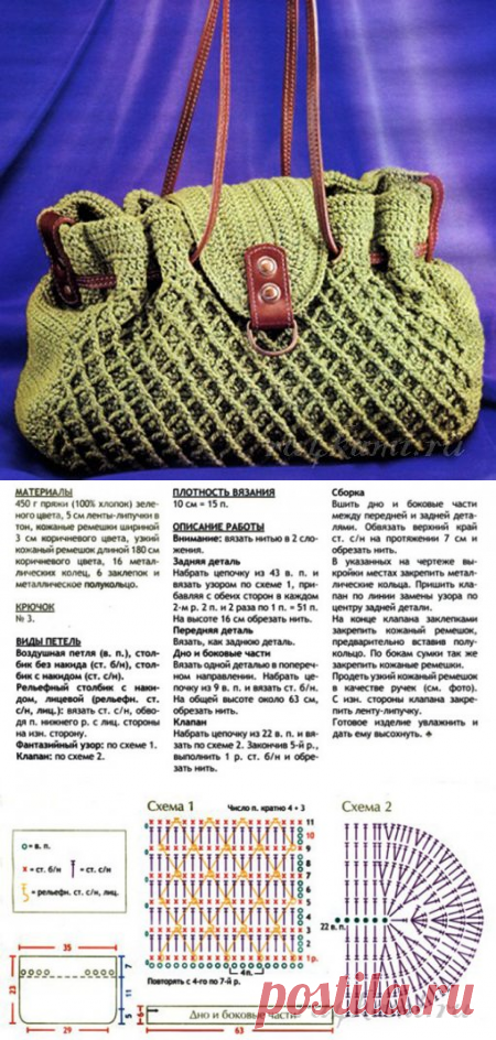 Сумка крючком » Сайт "Ручками" - делаем вещи своими руками