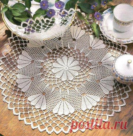 Вязаная крючком салфетка | Все о рукоделии: схемы, мастер классы, идеи на сайте labhousehold.com