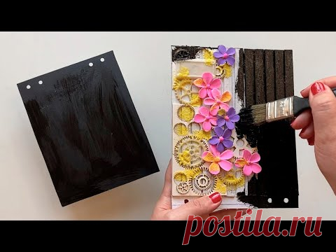 Блокнот из картона и бумаги своими руками