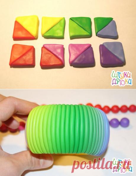 (+1) тема - Браслет из полимерной глины | СДЕЛАЙ САМ!