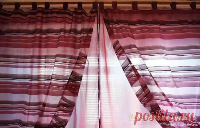 Шторы на петлях своими руками (двойные).