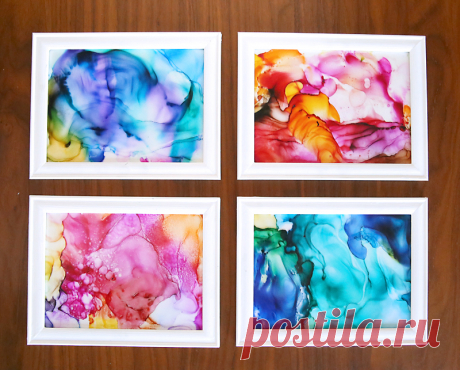 fired ink art | easy craft for kids & adults - It's Always Autumn