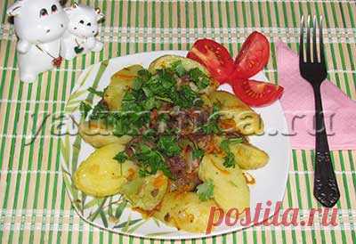 Рецепт молодой картошки с тушенкой