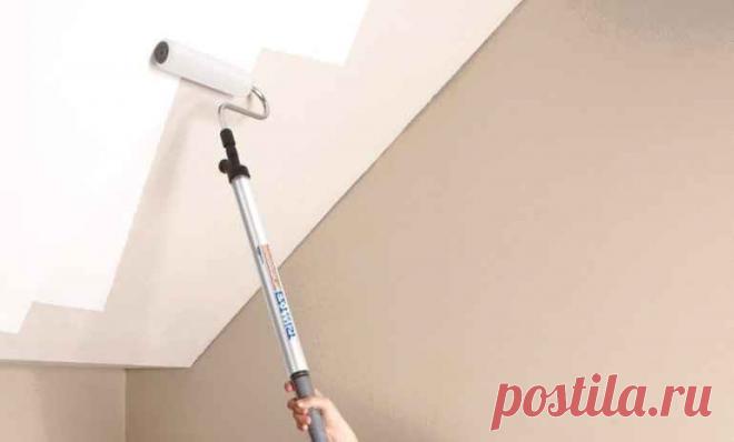 Пошаговый план покраски потолка, с которым справится даже новичок — Строительство и отделка — полезные советы от специалистов