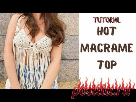 TUTORIAL: КАК плести Макраме ТОП - YouTube