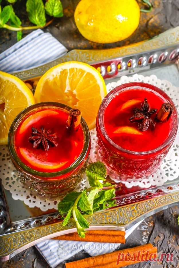 Глинтвейн с медом и лимоном — рецепт с фото на Русском, шаг за шагом. Согрейтесь в студеное зимнее время с помощью ароматного и полезного напитка из вина с добавлением лимонов и мёда. #рецепт #рецепты #глинтвейн #напиток #напитки #алкоголь