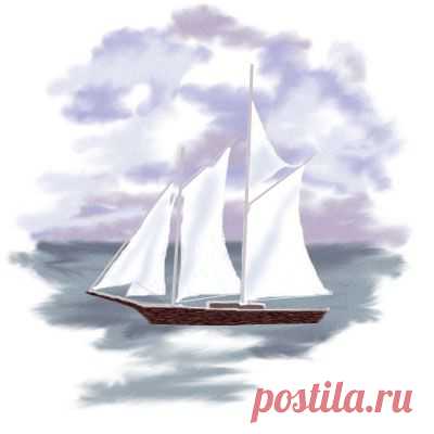 Рисуем морской пейзаж с нуля