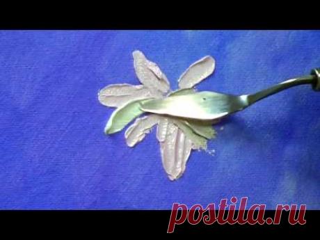 Ромашки мастихином. Летний букет. Урок живописи маслом