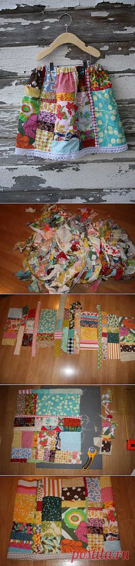 Vintage Fern: Scrappy skirt tutorial