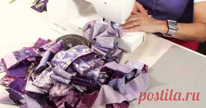 Пэчворк - шьем полотно для одеяла за 40 минут