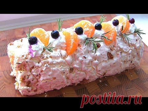 Бесподобный Меренговый Рулет / нежнейший десерт по мотивам торта 