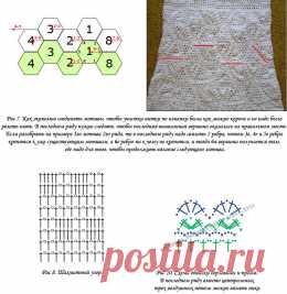 Белое вязаное платье