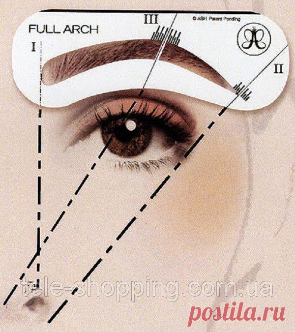 Трафарет для идеальной формы бровей: продажа, цена в Киеве. косметические аксессуары, общее от "TELE - SHOPPING" - 54918766