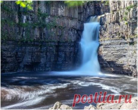 High Force Waterfall Where the River Tees cuts through the Whin Sill...
