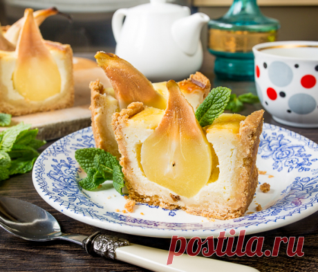 Грушевый пирог со сливочным сыром - Пошаговый рецепт с фото | Выпечка | Вкусный блог - рецепты под настроение