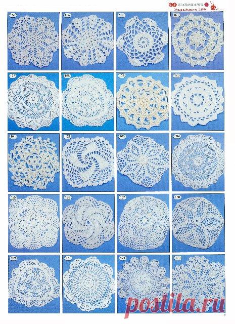 Много мотивов крючком с описанием