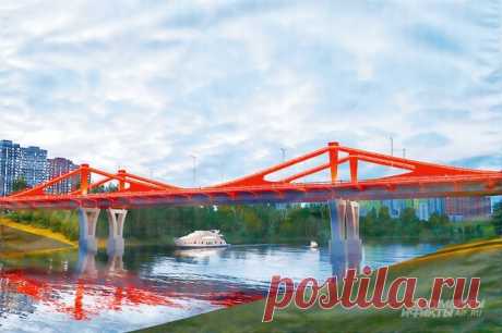 Устанавливая соединение. Новый мост возведут в створе улицы Мясищева. Протяжённость моста через Москву-реку составит 231 метр. Он соединит Западный и Северо-Западный округа Москвы (через Филёвский Парк и Хорошёво-Мнёвники) и заметно улучшит транспортную связность столицы.