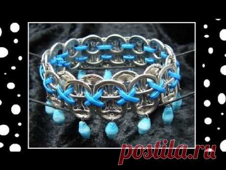 ♻ How To Make Recycled Pop Tab Jewelry - Craft Tutorial 13 (Soda Tab Bracelet Tutorial)
