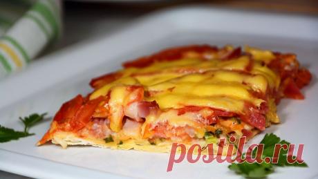 Мгновенный Пирог «А-ЛЯ ПИЦЦА» - Быстро, вкусно, сытно и не хлопотно! — Кулинарная книга - рецепты с фото