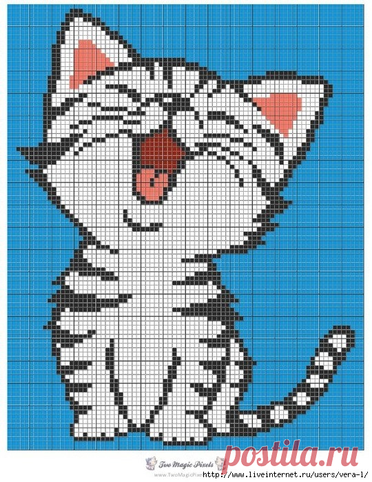 Покрывало Котёнок. Автор - Two Magic Pixels