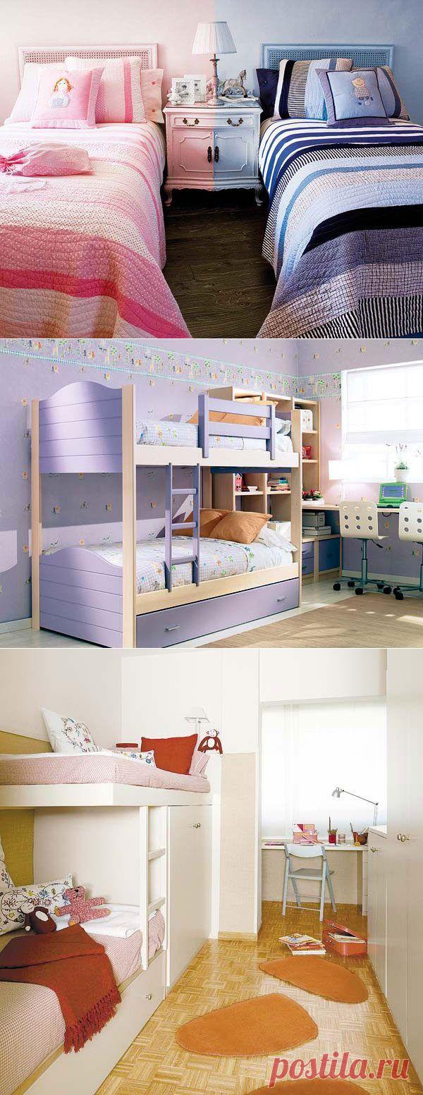 Двое детей в одной комнате: расставляем мебель / Малютка