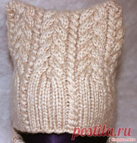 Шапочка и манишка спицами - Вязание - Страна Мам
