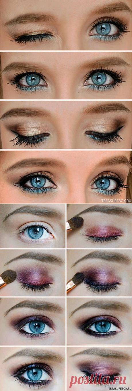 нежный макияж глаз | Рукоделие | Treasurebox - пошаговые мастер-классы