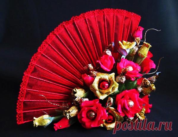 Мастер-класс изготовления букета из конфет 