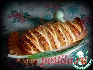 Сдобный пирог с консервами - кулинарный рецепт