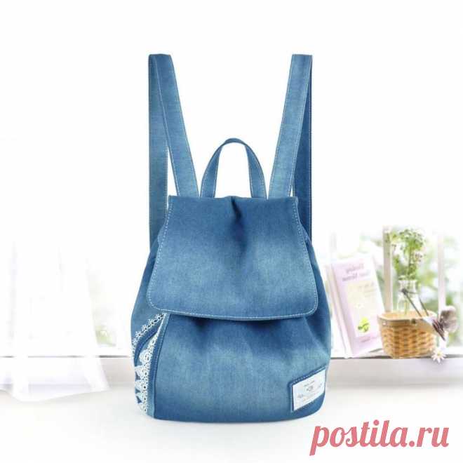 Как сшить рюкзак из джинс