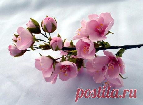 Веточка сакуры из фоамирана | MagicBox