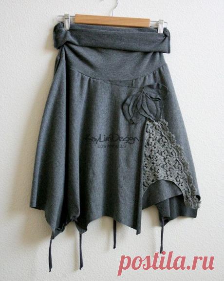 Комбинированное вязание и декор футболок / Худи, свитшоты и толстовки: идеи декора /