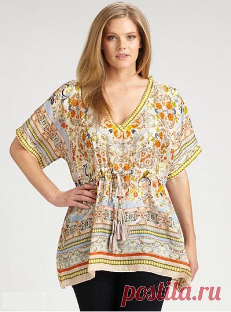 Коллекция одежды в стиле бохо-шик для полных модниц от Johnny Was. Весна-лето 2012 - Полная модница