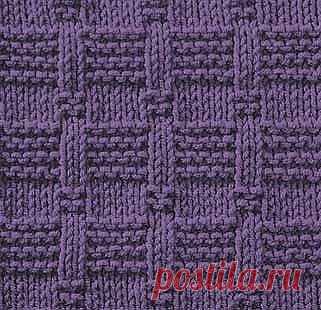 Узоры из лицевых и изнаночных петель