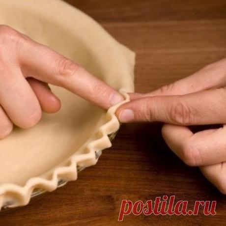 Незамысловатые способы украшения края пирога