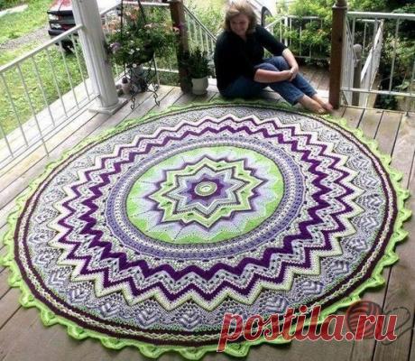 Вязанные коврики