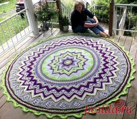 Вязанные коврики