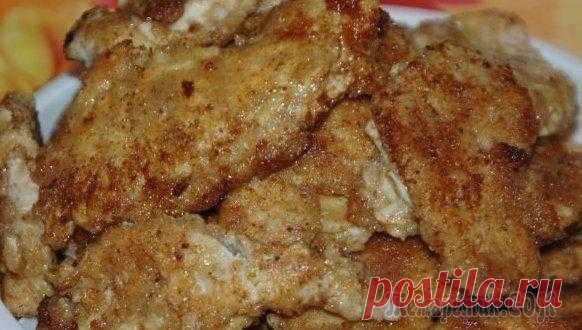Куриные отбивные в сырном кляре