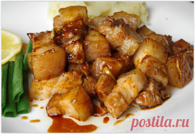 Знакомый китаец поделился вкуснейшим рецептом его фирменной свиной грудинки...