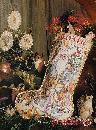 (+2) Christmas Stockings In Cross-Stitch (вышивание крестом, Рождество, Новый год)