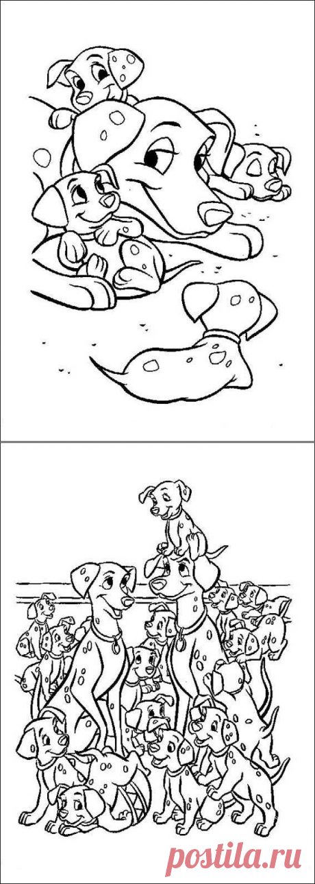 Раскраски 101 далматенец | Мастер классы | рукоделие, декор, полимерная глина, плетение, вышивание