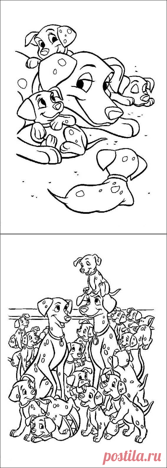 Раскраски 101 далматенец | Мастер классы | рукоделие, декор, полимерная глина, плетение, вышивание