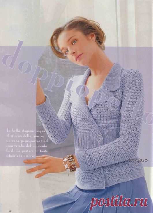 Жакет спицами схема описание. Как связать жакет спицами | Домоводство для всей семьи