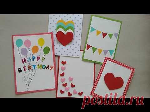 5 Cute & Easy Greeting cards | Srushti Patil