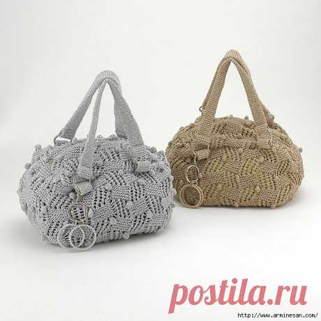 Удачный узор для вязания сумки,шарфа,жилета