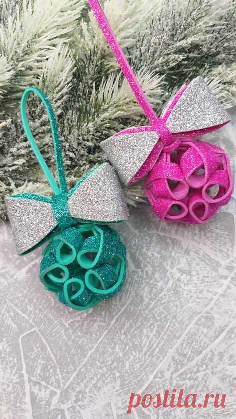christmas tree toys, fomiran ornaments, new year decoration,