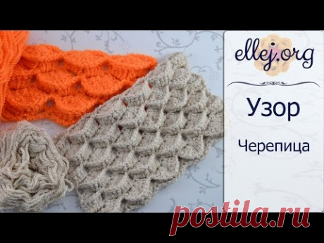 Объемный узор крючком &quot;Черепица&quot;. МК в ролике - Вязание - Страна Мам