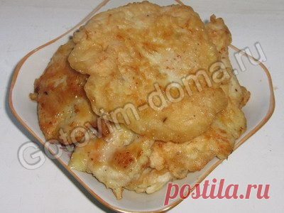 Рецепт: Отбивные из куриной грудки в кляре